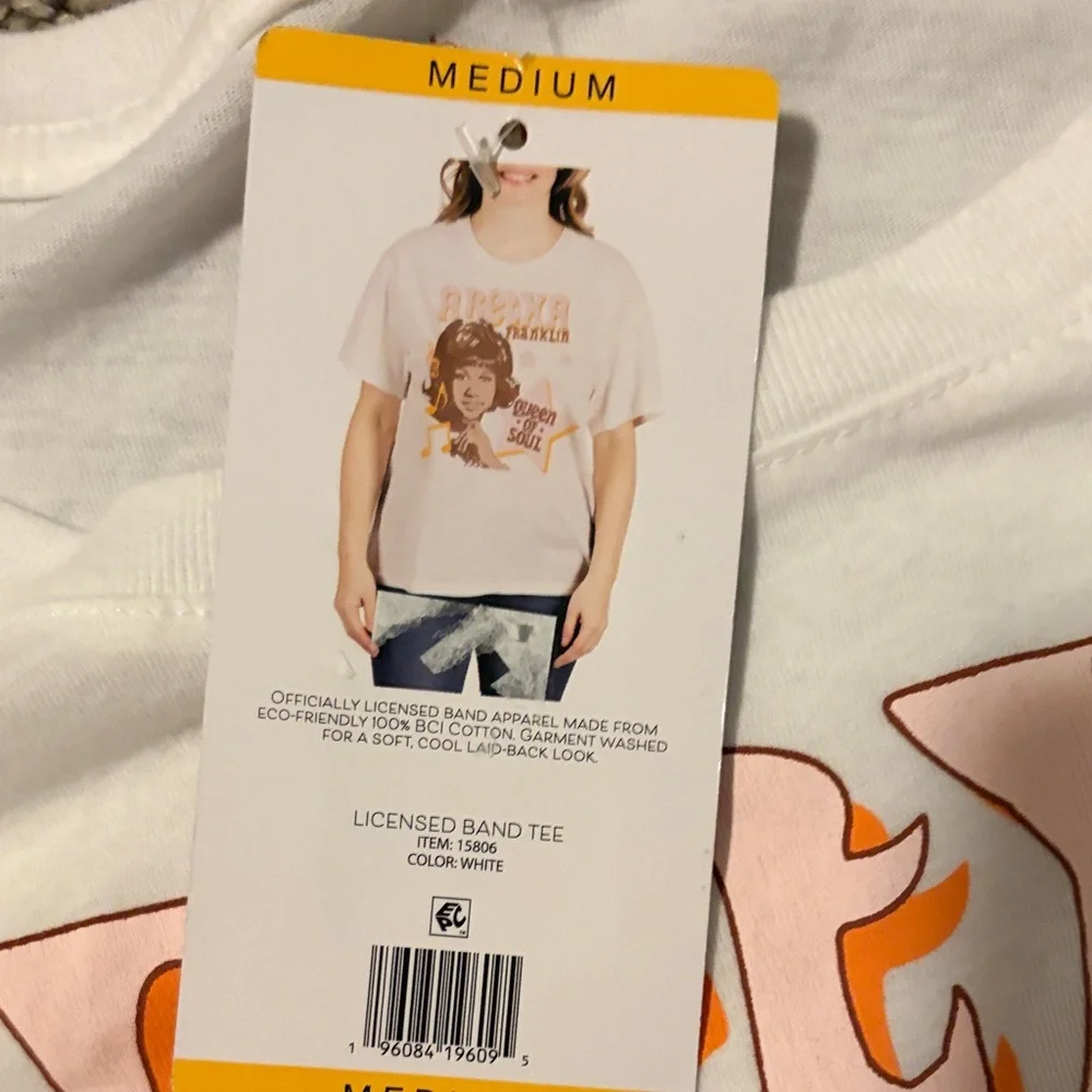 Aretha Franklin Graphic Tee - White